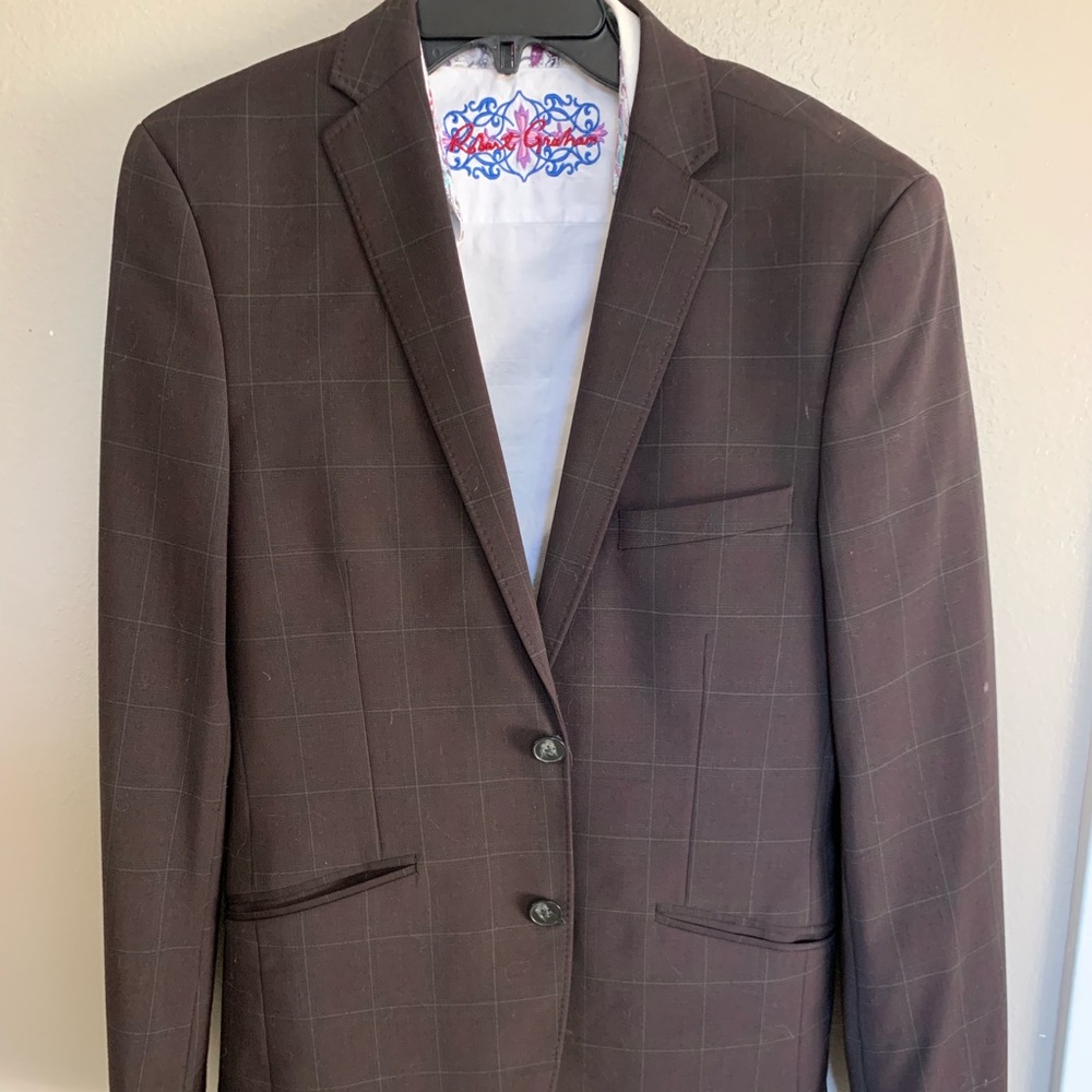 Patterned Brown Penguin Blazer.